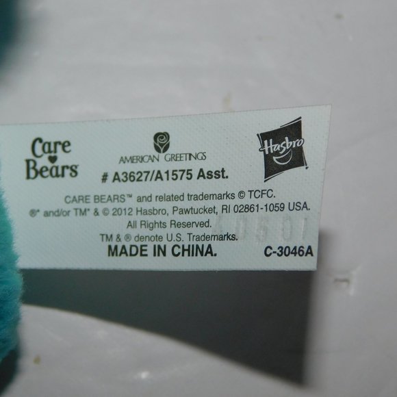 2012 Hasbo Care Bears WISH BEAR 13" Plush Stuffed Toy - Picture 6 of 6